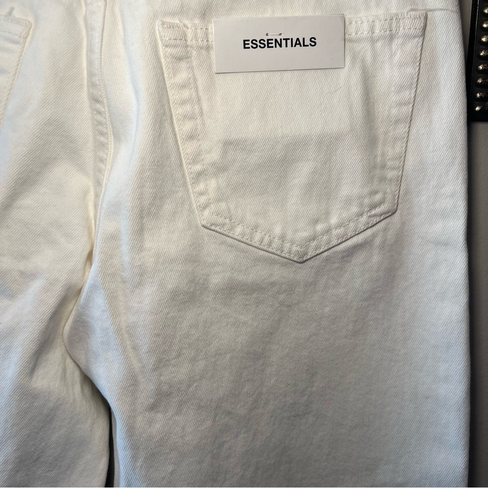 Zara Jeans White Button Up Straight Leg Woman’s Size 38 NWT - Picture 8 of 13